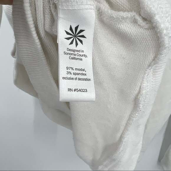 Athleta Modal White Long Sleeve Small - Picture 5 of 9